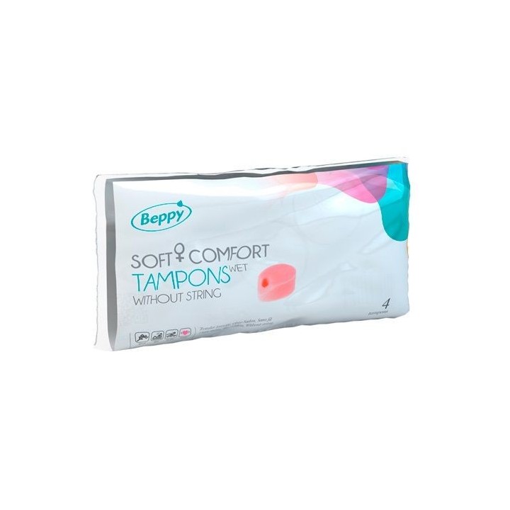 BEPPY - SOFT COMFORT TAMPONS WET 4 UNITS - D-219520 - Teknashop Ltd