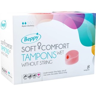 BEPPY - SOFT COMFORT TAMPONS WET 8 UNITS - D-219521 - Teknashop Ltd