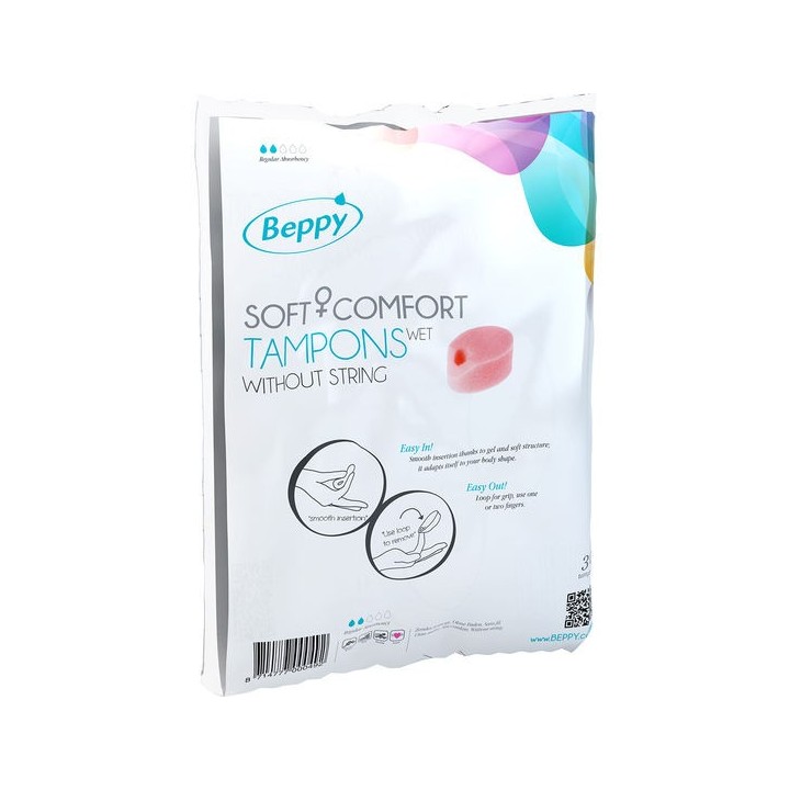 BEPPY - SOFT COMFORT TAMPONS WET 30 UNITS - D-219522 - Teknashop Ltd
