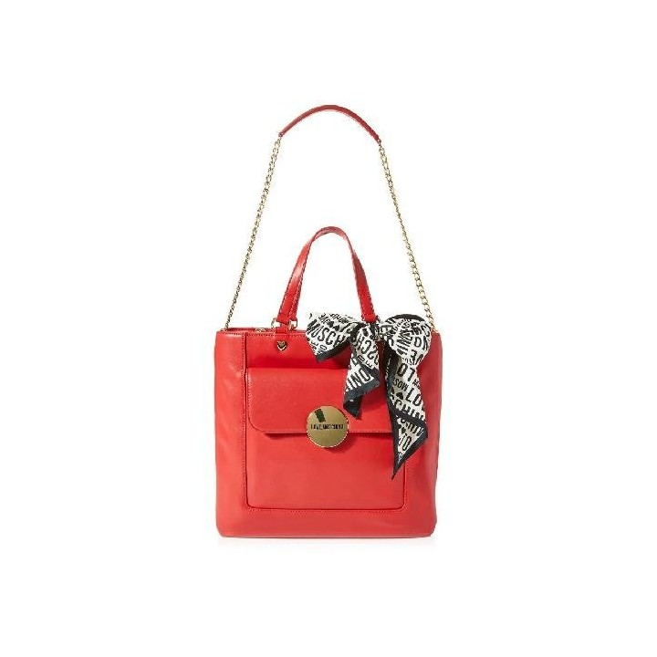 LOVE MOSCHINO BAG QUILTED PU ROSSO - JC4359PP0FKG0500 - Teknashop Ltd