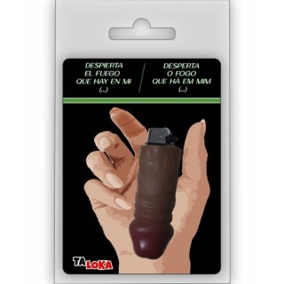 TALOKA - FANTASTIC LIGHTER IN THE SHAPE OF A MULATTO COLOR PENIS 100% RECHARGEABLE - D-234668 - Teknashop Ltd