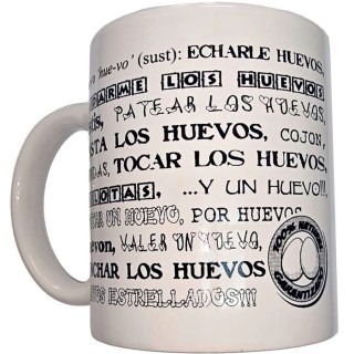 DIABLO PICANTE - WHITE MUG WITH BALLS SYNONYMS 370 ML - D-244770 - Teknashop Ltd