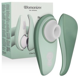 WOMANIZER - LIBERTY 2 CLITORIS STIMULATOR & SUCTION LIGHT GREEN - D-238117 - Teknashop Ltd