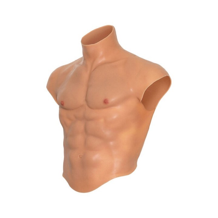 HIDDEN DESIRE - ALTER EGO SILICONE MALE TORSO SHIRT WITH ABS FLESH - D-241493 - Teknashop Ltd