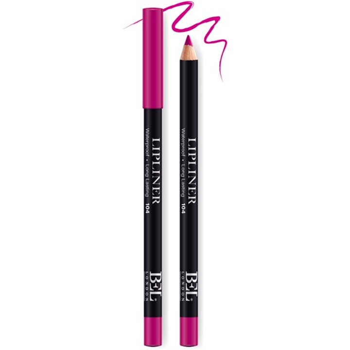 Bel London, BEL London, Hydrogenated Vegetable Oil, Waterproof, Contour, Lip Liner, 104, Pink, 0.78 g - Teknashop Ltd