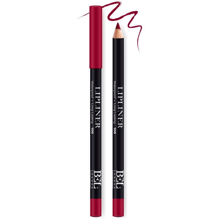Bel London, BEL London, Hydrogenated Vegetable Oil, Waterproof, Contour, Lip Liner, 106, 0.78 g - Teknashop Ltd