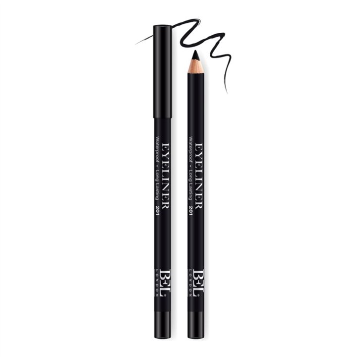 Bel London, BEL London, Hydrogenated Vegetable Oil, Waterproof, Colour, Long Lasting, Gel Pencil Eyeliner, 201, Black, 0.78 g - 