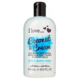 I Love, Coconut & Cream, Nourishing, Shower Cream, 500 ml - Teknashop Ltd
