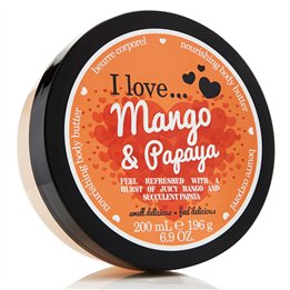 I Love, Mango & Papaya, Hydrating, Body Butter, 200 ml - Teknashop Ltd