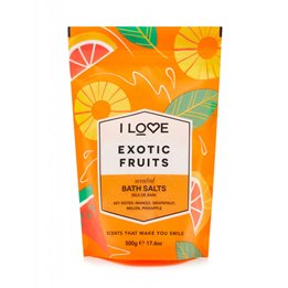 I Love, Signature Collection, Exotic Fruits, Bath Salt, 500 g - Teknashop Ltd