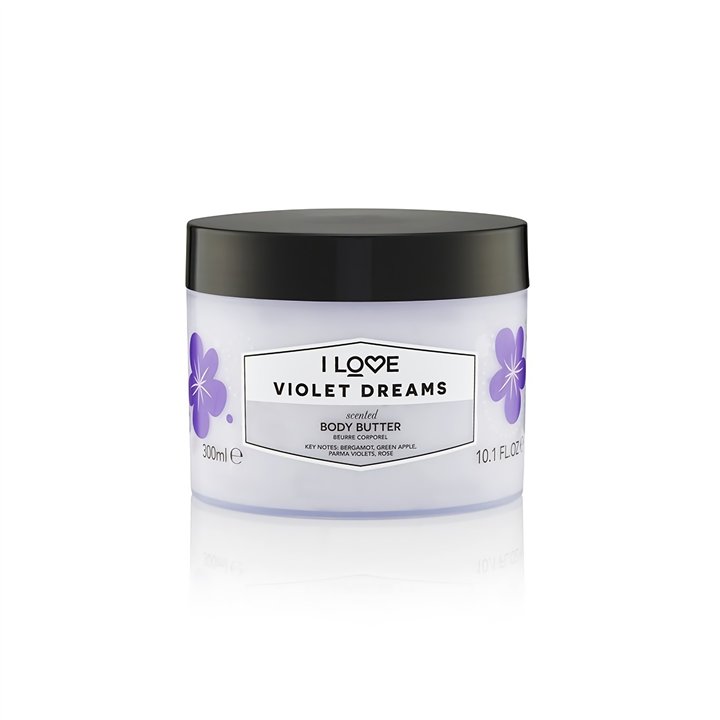I Love, Signature Collection, Vegan, Hydrating, Violet Dreams, Body Butter, 330 ml - Teknashop Ltd