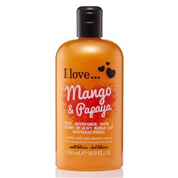 I Love, Mango & Papaya, Cleansing, Shower Gel, 500 ml - Teknashop Ltd