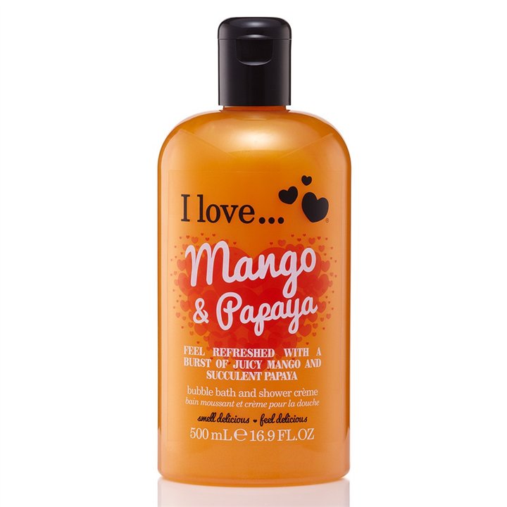 I Love, Mango & Papaya, Cleansing, Shower Gel, 500 ml - Teknashop Ltd