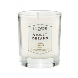 I Love, Signature Collection, Bergamot, Green Apple, Parma Violets, Rose, Scented Candle, 160 g - Teknashop Ltd