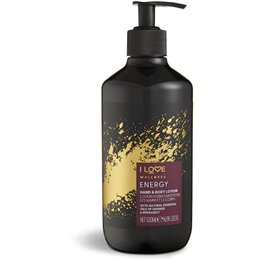 I Love, Wellness Energy, Vegan, Moisturizing & Softening, Orange & Bergamot, Lotion, For Hands & Body, 500 ml - Teknashop Ltd