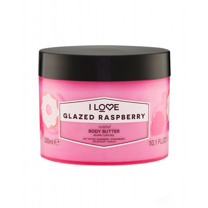 I Love, Signature Collection, Vegan, Hydrating, Glazed Raspberry, Body Butter, 330 ml - Teknashop Ltd