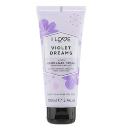I Love, Signature Collection, Moisturizing, Hand & Nail Cream, Violet Dreams, 100 ml - Teknashop Ltd