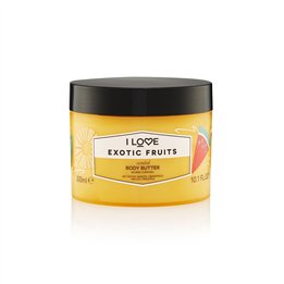 I Love, Signature Collection, Vegan, Hydrating, Exotic Fruits, Body Butter, 330 ml - Teknashop Ltd