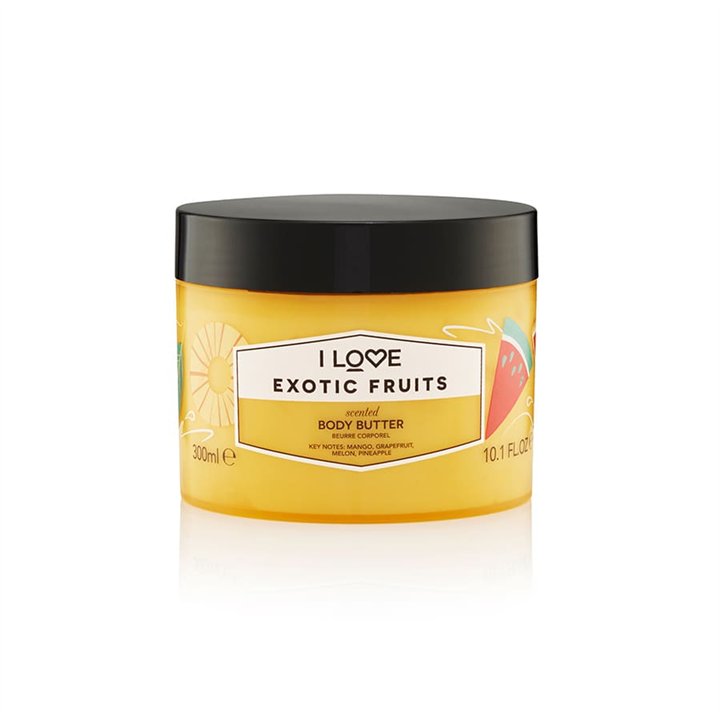 I Love, Signature Collection, Vegan, Hydrating, Exotic Fruits, Body Butter, 330 ml - Teknashop Ltd
