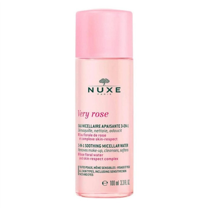 Nuxe, Very Rose, Cleansing, Micellar Water, For Sensitive Skin, 100 ml - Teknashop Ltd