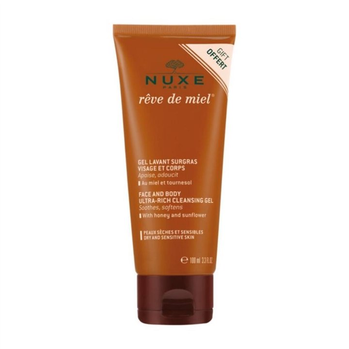 Nuxe, Reve de Miel Ultra Rich, Cleansing Gel, For Face, 100 ml - Teknashop Ltd