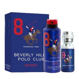 Gift Set Beverly Hills Polo Club: 1982 - Sport 8, Eau De Toilette, For Men, 100 ml + 1982 - Sport 8, Anti-Perspirant, Deodorant 