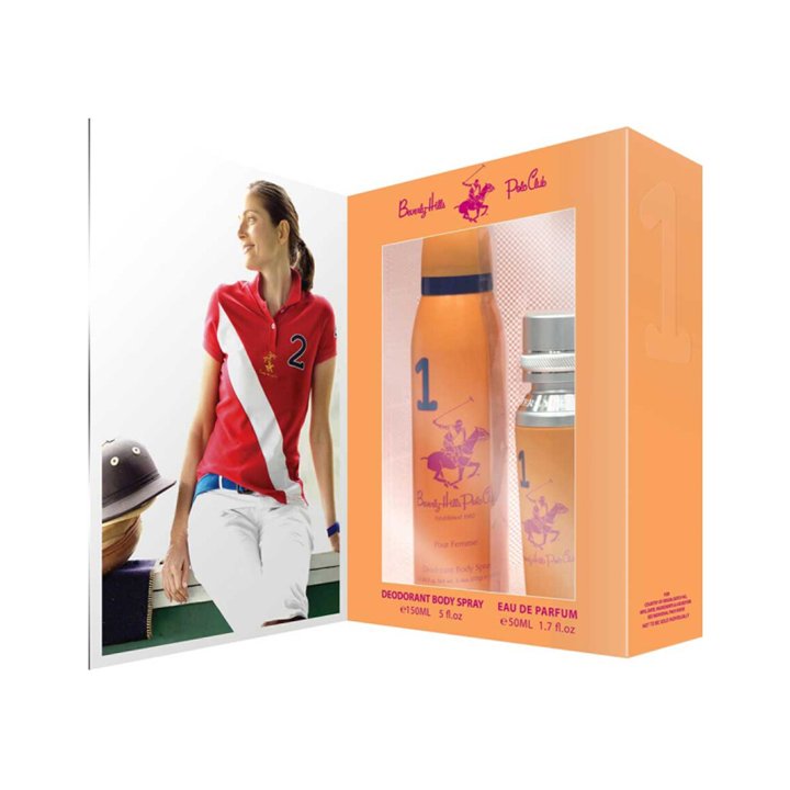 Gift Set Beverly Hills Polo Club: 1982 - Sport 1, Eau De Parfum, For Women, 50 ml + 1982 - Sport 1, Anti-Perspirant, Deodorant S