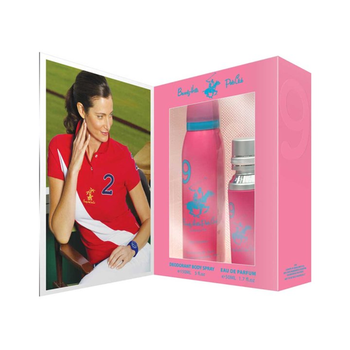 Gift Set Beverly Hills Polo Club: 1982 - Sport 9, Eau De Parfum, For Women, 50 ml + 1982 - Sport 9, Anti-Perspirant, Deodorant S
