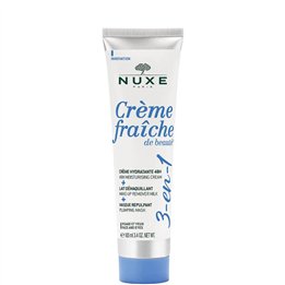 Nuxe, Creme Fraiche de Beaute, Moisturizing, Cream, Make-Up Remover Milk & Plumping Mask 3-In-1, 100 ml *Tester - Teknashop Ltd