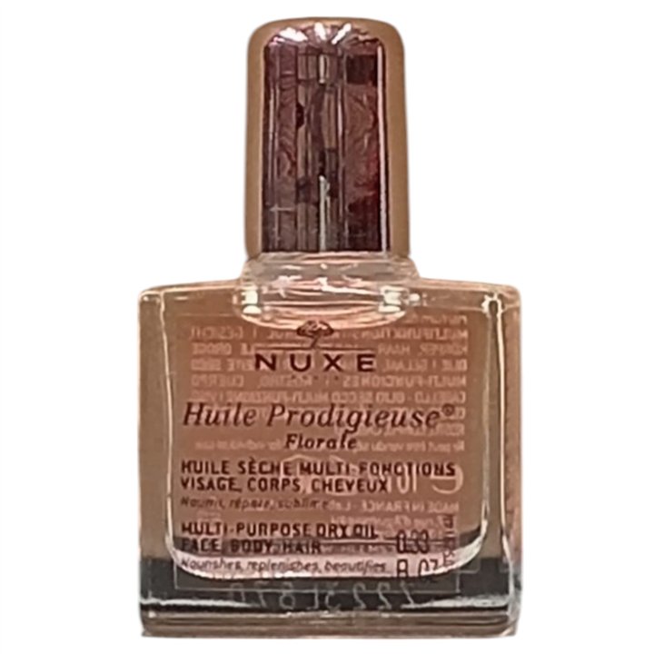 Nuxe, Huile Prodigieuse Multi-Purpose Floral, Body Oil, For Face, Body & Hair, 10 ml *Miniature - Teknashop Ltd