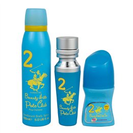 Set Beverly Hills Polo Club: No. 2, Eau De Parfum, For Women, 50 ml + No. 2, Anti-Perspirant, Deodorant Roll-On, For Women, 50 m