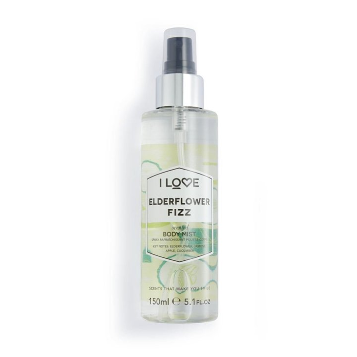 I Love, Signature Collection, Mist Spray, Elderflower Fizz, 150 ml - Teknashop Ltd