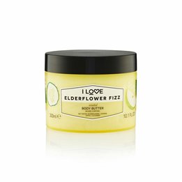 I Love, Signature Collection, Vegan, Hydrating, Elderflower Fizz, Body Butter, 330 ml - Teknashop Ltd