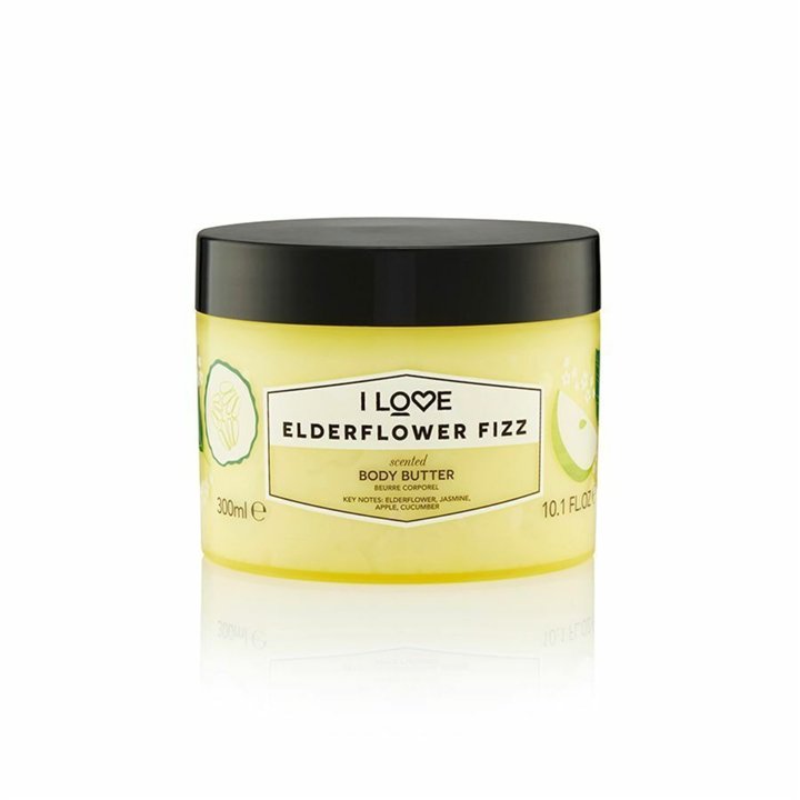 I Love, Signature Collection, Vegan, Hydrating, Elderflower Fizz, Body Butter, 330 ml - Teknashop Ltd
