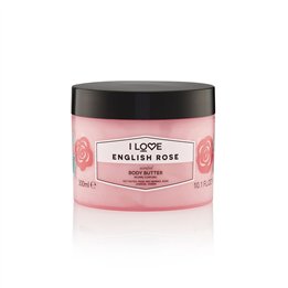 I Love, Signature Collection, Vegan, Hydrating, English Rose, Body Butter, 330 ml - Teknashop Ltd