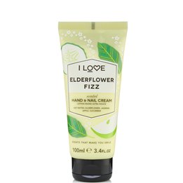 I Love, Signature Collection, Hydrating, Hand & Nail Cream, Elderflower Fizz, 100 ml - Teknashop Ltd