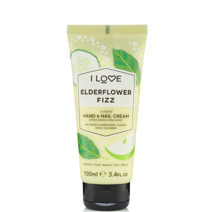 I Love, Signature Collection, Hydrating, Hand & Nail Cream, Elderflower Fizz, 100 ml - Teknashop Ltd