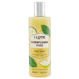 I Love, Signature Collection, Paraben-Free, Cleansing, Elderflower Fizz, Body Wash, 360 ml - Teknashop Ltd
