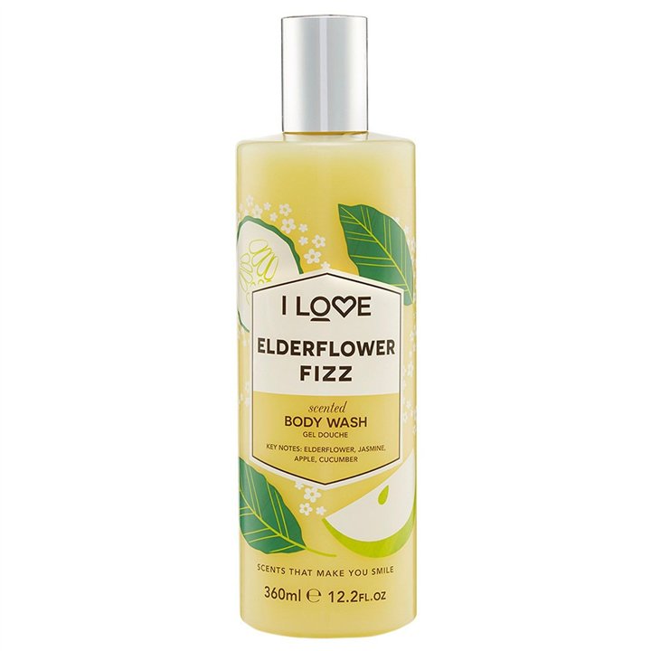 I Love, Signature Collection, Paraben-Free, Cleansing, Elderflower Fizz, Body Wash, 360 ml - Teknashop Ltd