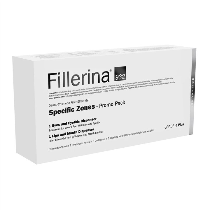 Set Labo Cosprophar Suisse: Fillerina 932 Specific Zones Grade 4 Plus, Hyaluronic Acid, Volumizing, Local Treatment Cream, For L