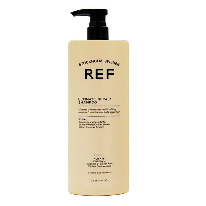 Ref Stockholm, Ultimate Repair, Sulfates-Free, Hair Shampoo, Repairing & Strengthening, 1000 ml - Teknashop Ltd