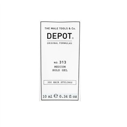 Depot, 300 Hair Stylings No. 313, UV Filter, Hair Styling Gel, Definition & Control, Medium Hold, 10 ml - Teknashop Ltd