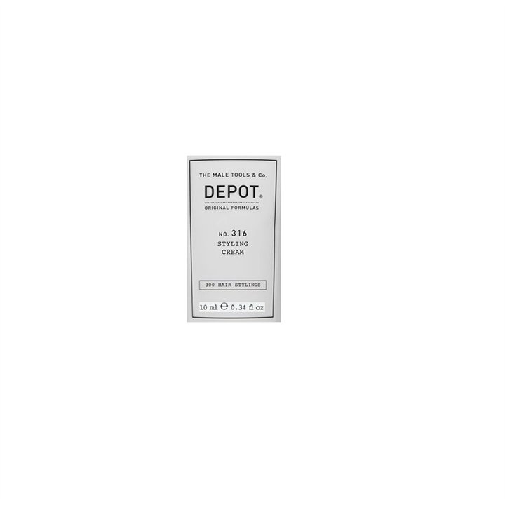 Depot, 300 Hair Stylings No. 316, UV Filter, Hair Styling Cream, Medium Hold, 10 ml - Teknashop Ltd