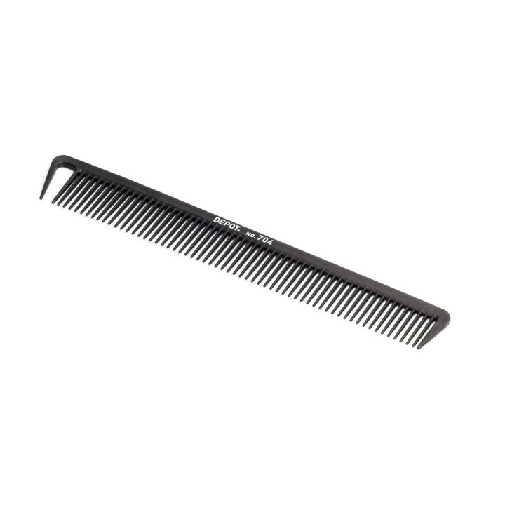 Depot, Accessories No. 704 Carbon, Hair Plastic Comb, Black - Teknashop Ltd