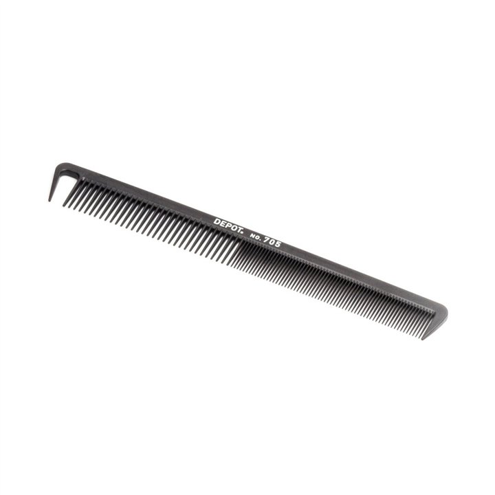 Depot, Accessories No. 705 Carbon, Hair Plastic Comb, Black - Teknashop Ltd