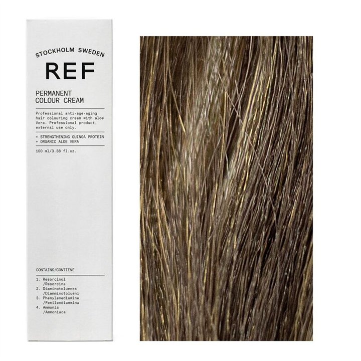 Ref Stockholm, Permanent Colour, Vegan, Permanent Hair Dye, 7.23 Walnut, 100 ml - Teknashop Ltd
