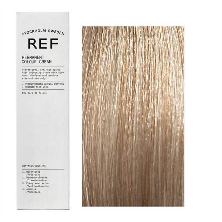 Ref Stockholm, Permanent Colour, Vegan, Permanent Hair Dye, 10.21 Extra Light Pearl Ash Blonde, 100 ml - Teknashop Ltd
