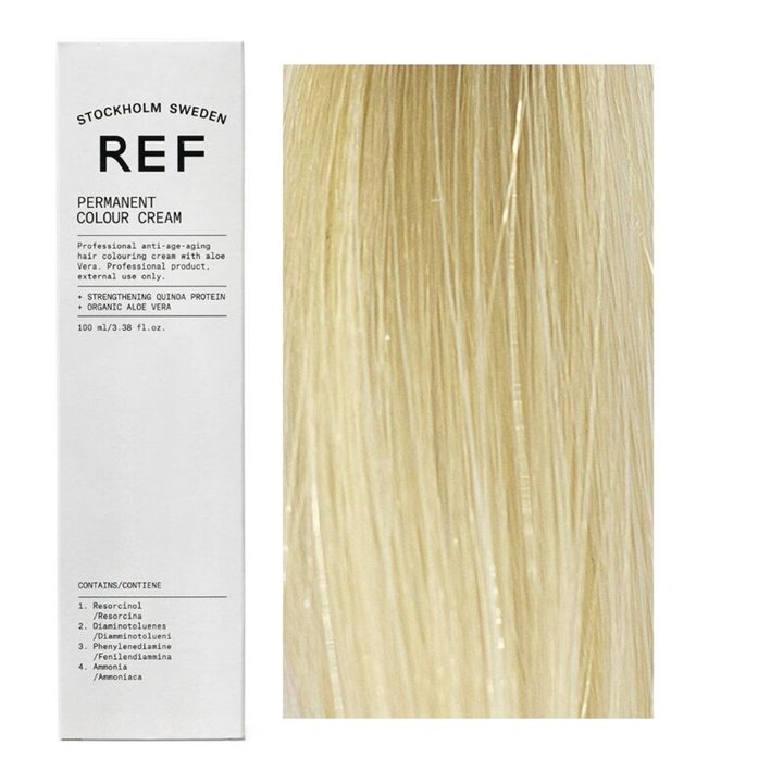 Ref Stockholm, Permanent Colour, Vegan, Permanent Hair Dye, 12.0 Special Natural H/L Blonde, 100 ml - Teknashop Ltd