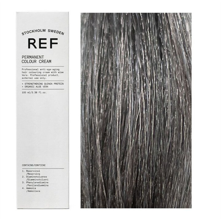 Ref Stockholm, Permanent Colour, Vegan, Permanent Hair Dye, 7.11 Medium Light Smoky Ash, 100 ml - Teknashop Ltd