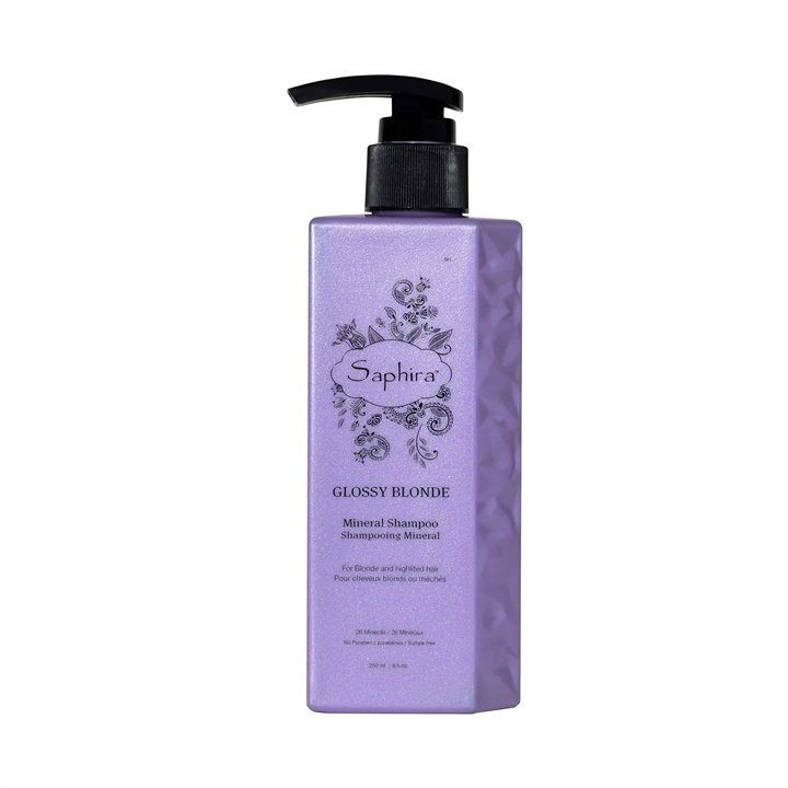Saphira, Glossy Blonde, Rich In Minerals, Hair Colour Shampoo, For Blonde Hair,  Blonde, 250 ml - Teknashop Ltd
